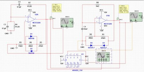 實(shí)驗(yàn)四 信號(hào)發(fā)生電路設(shè)計(jì)與集成電路實(shí)現(xiàn)